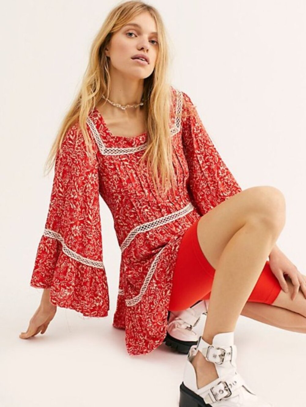 Free People Talk About It Tunic - Large